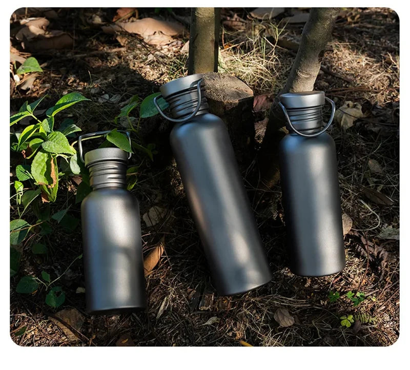 Titanium Water Bottle, Botella Agua Titanio