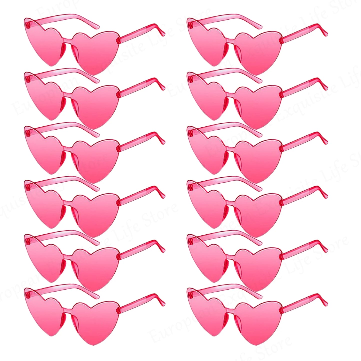 Trendy Heart-Shaped Party Sunglasses Bulk