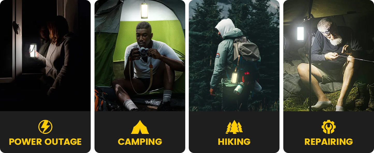 Survival 106LED Camping Lantern 1200LM Power Bank