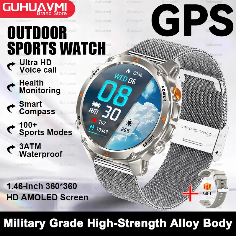 Premium AMOLED GPS Smart Watch, Reloj Inteligente GPS AMOLED Premium