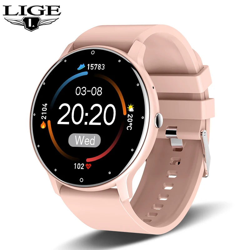 LIGE Full Touch Bluetooth Watch, Reloj Bluetooth Táctil Completo LIGE