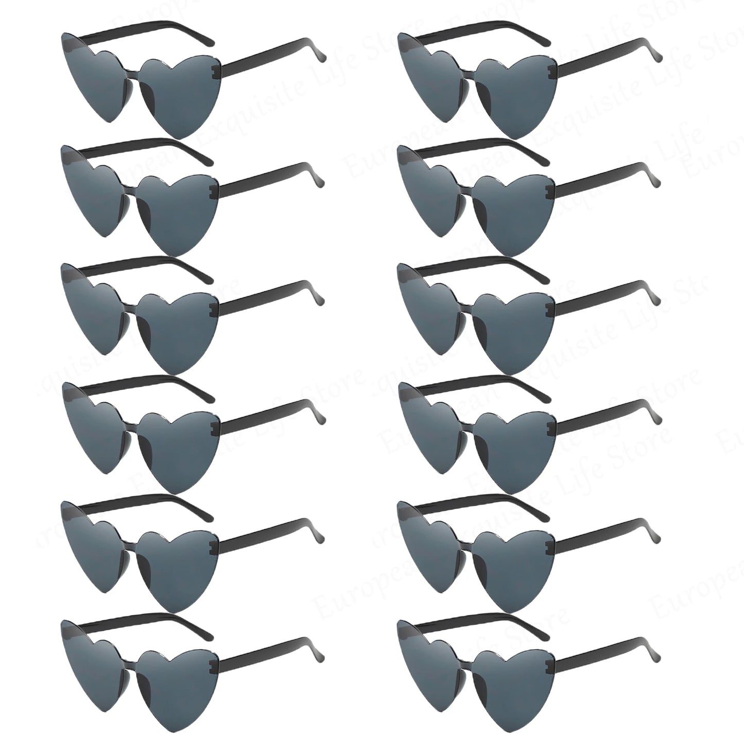 Trendy Heart-Shaped Party Sunglasses Bulk