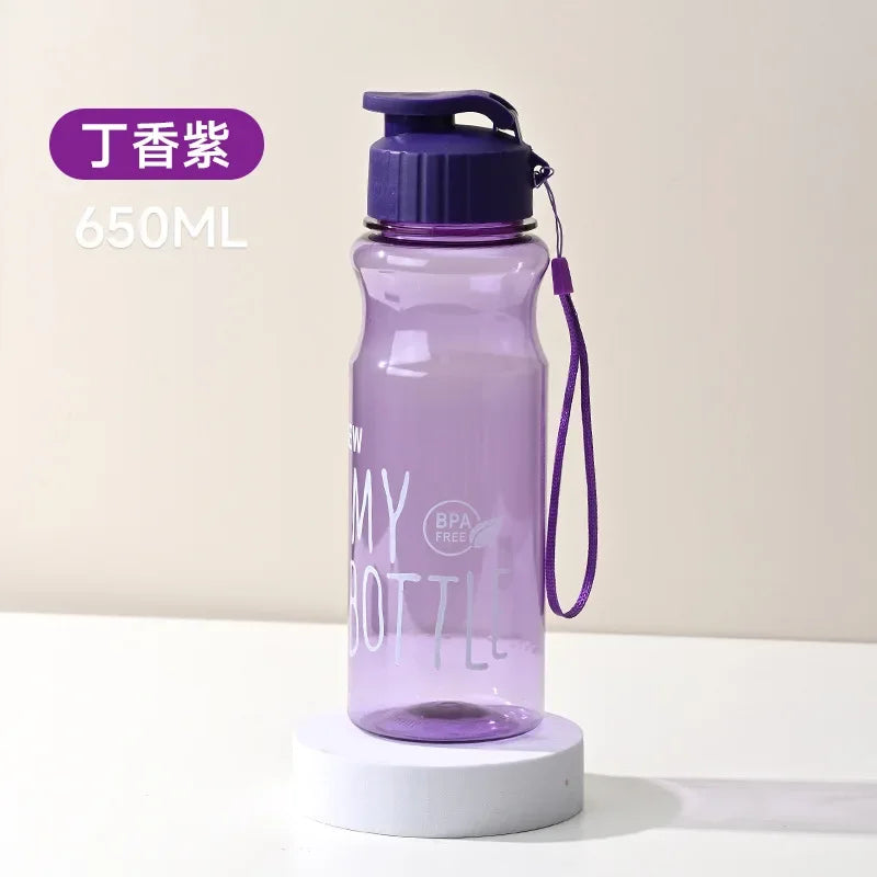 Transparent Water Bottle: Leak-proof Sports Drinkware