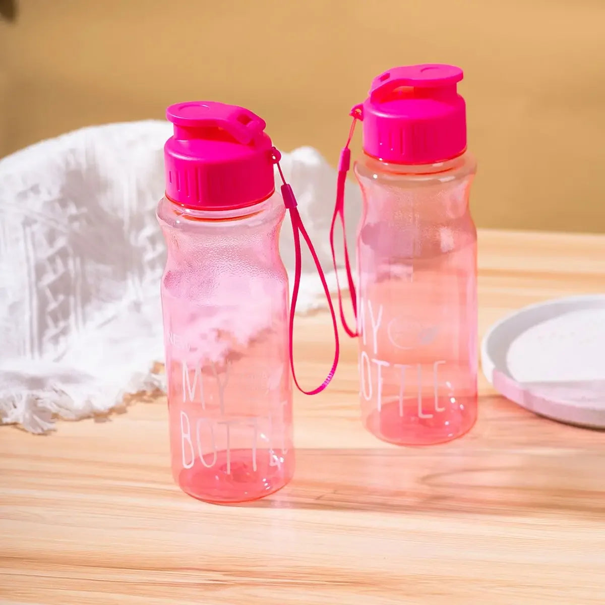Transparent Water Bottle: Leak-proof Sports Drinkware