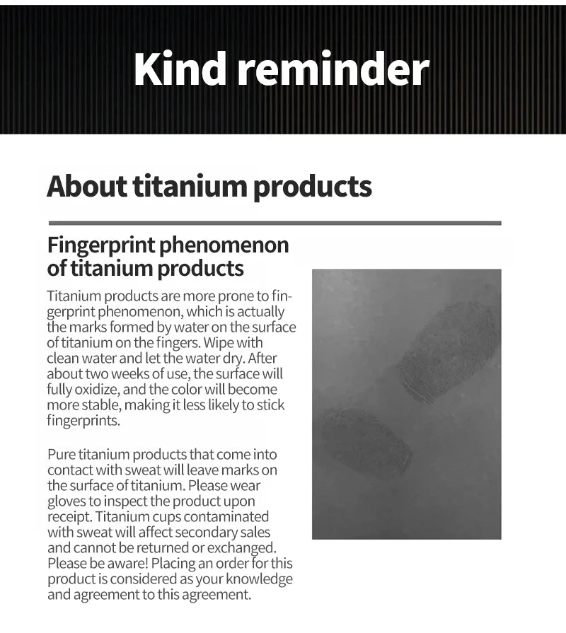 Titanium Water Bottle, Botella Agua Titanio