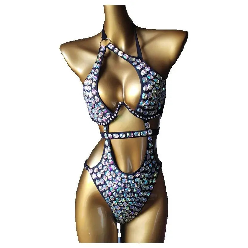 Luxury Diamond Crystal Bikini Set