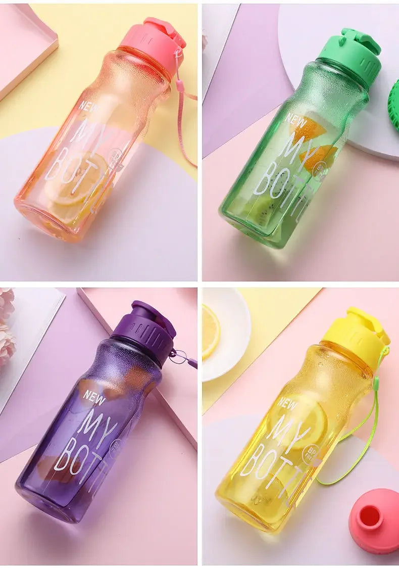Transparent Water Bottle: Leak-proof Sports Drinkware