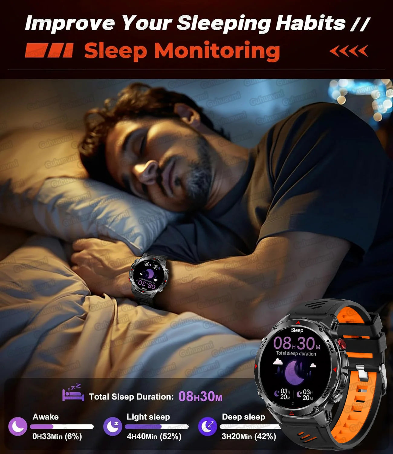 Premium AMOLED GPS Smart Watch, Reloj Inteligente GPS AMOLED Premium