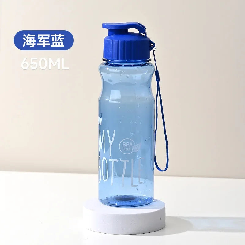 Transparent Water Bottle: Leak-proof Sports Drinkware
