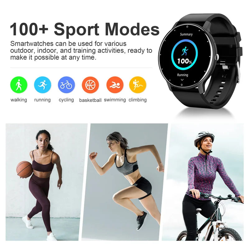 LIGE Full Touch Bluetooth Watch, Reloj Bluetooth Táctil Completo LIGE