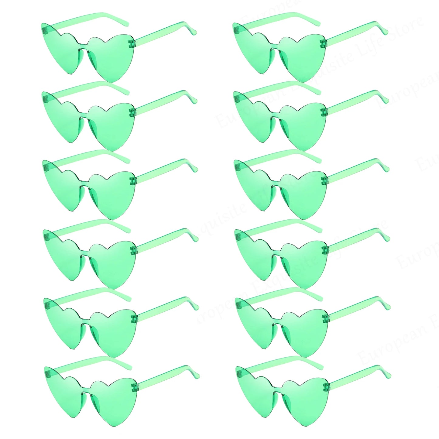 Trendy Heart-Shaped Party Sunglasses Bulk