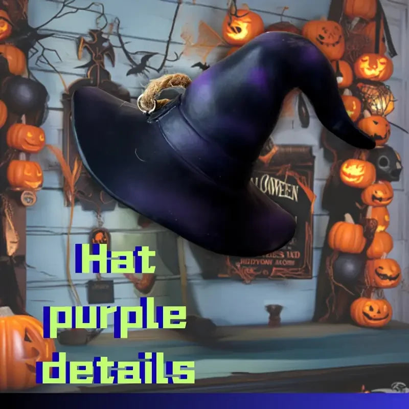 Halloween Skull Witch Hat Moon Collectible