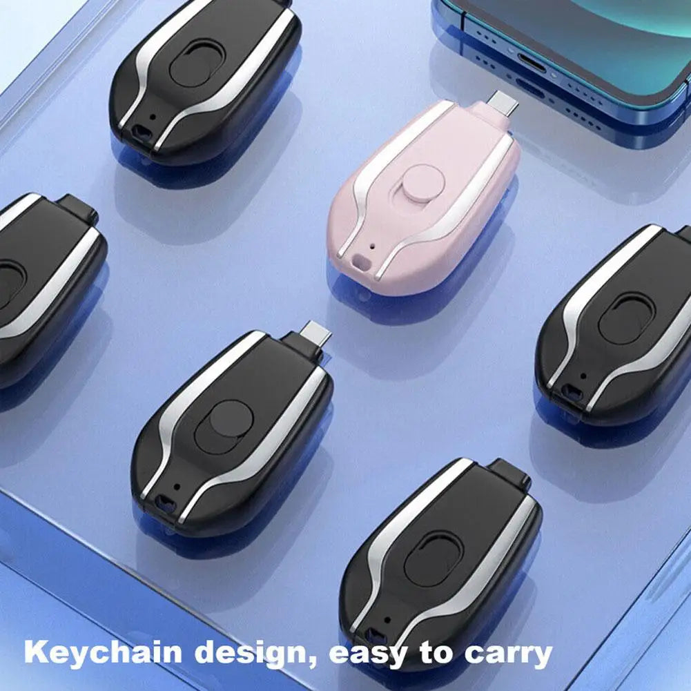Emergency Mini Keychain Power Bank 1500mAh