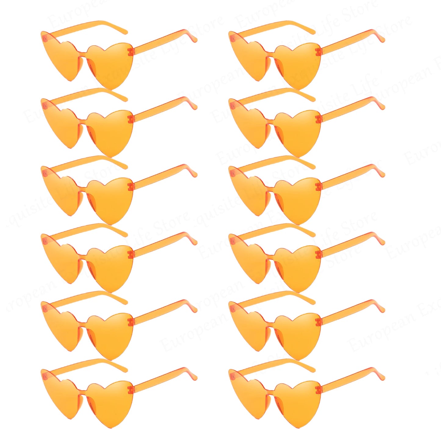 Trendy Heart-Shaped Party Sunglasses Bulk