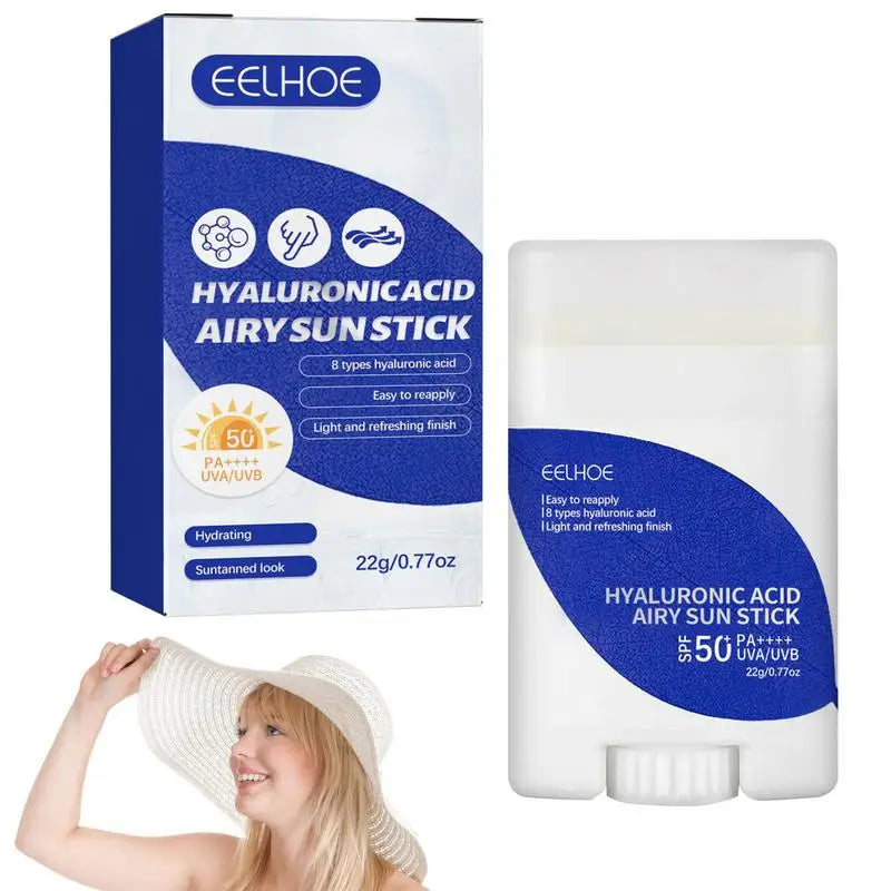 Convenient SPF50+ Hyaluronic Sunscreen Stick