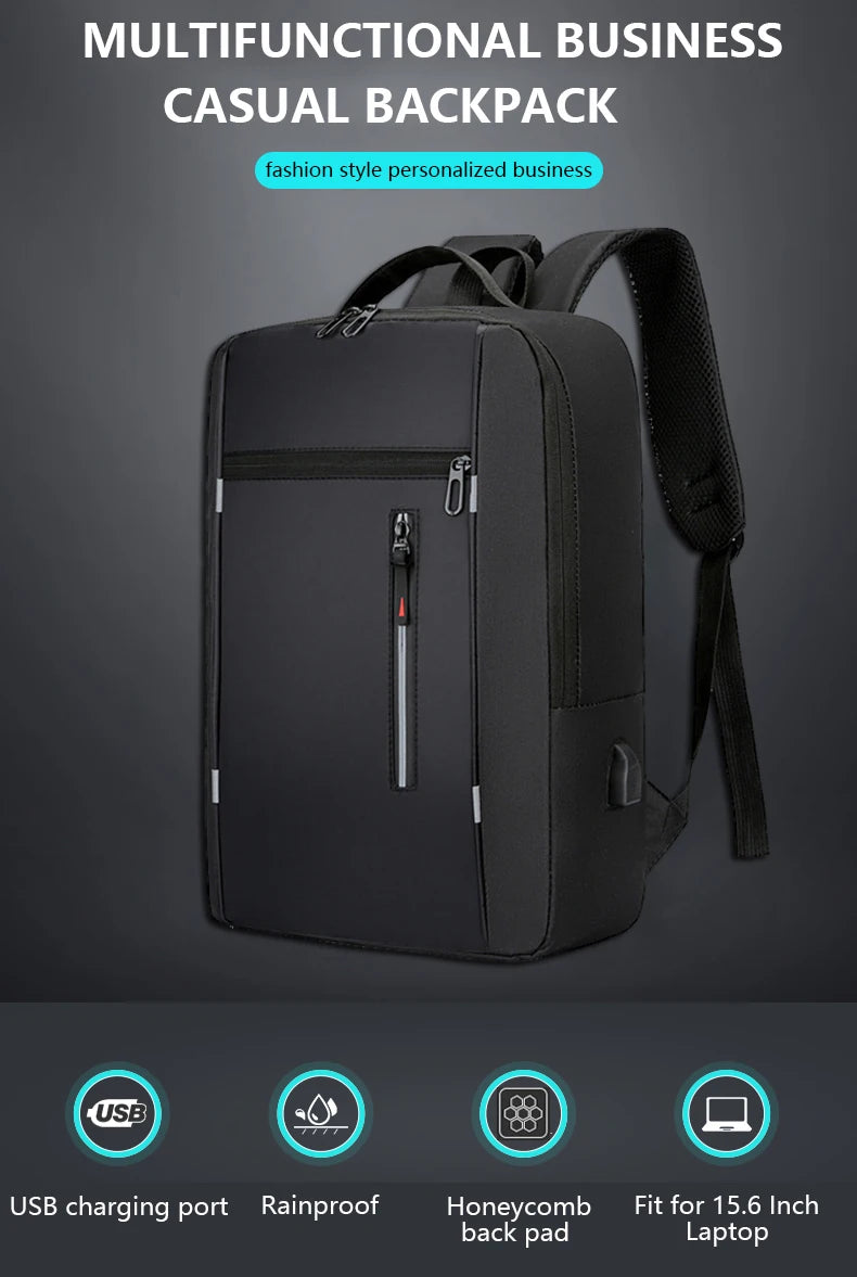Executive Business Laptop Backpack USB