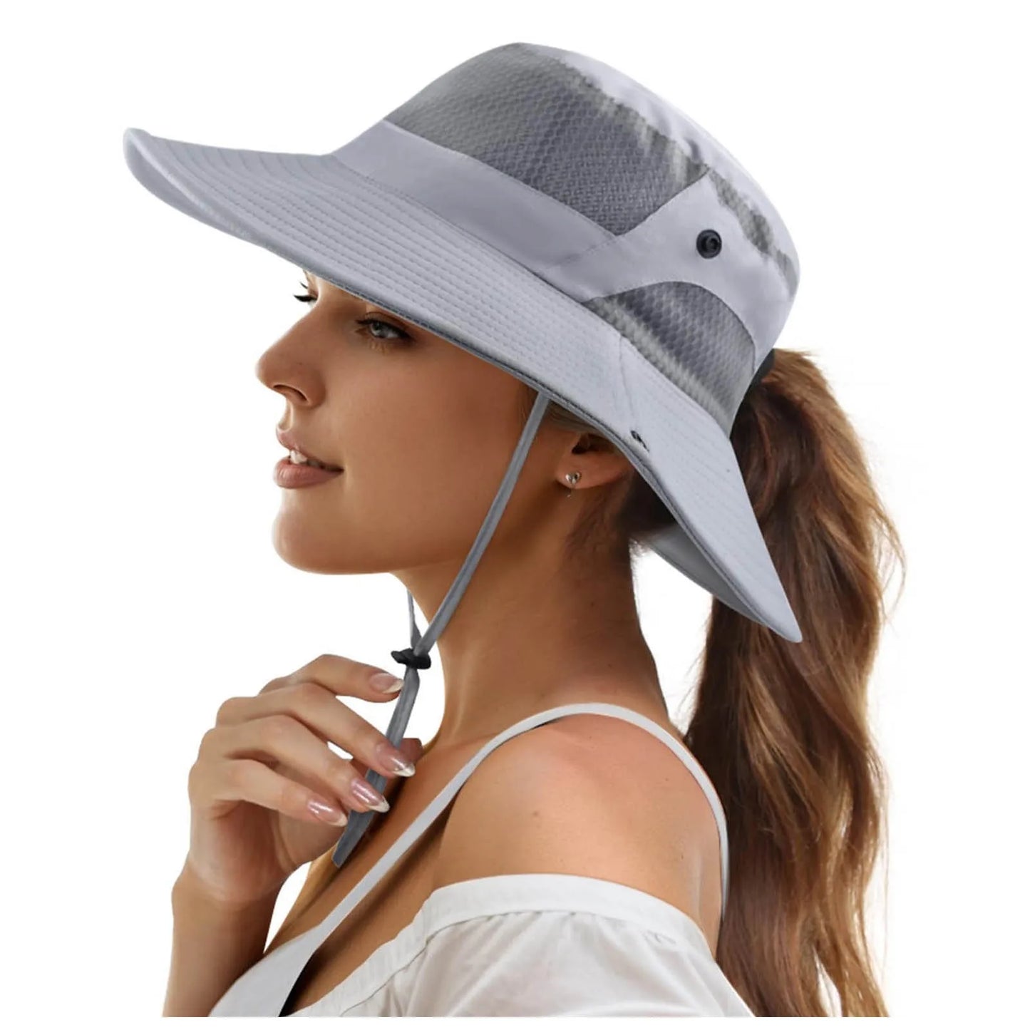 Women's Face Cover Hat Sombrero Protección