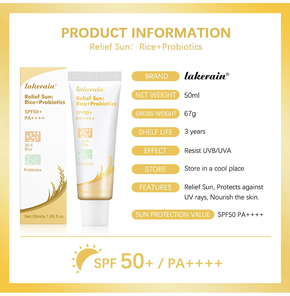 Nourishing Rice Probiotics Sunscreen SPF50+