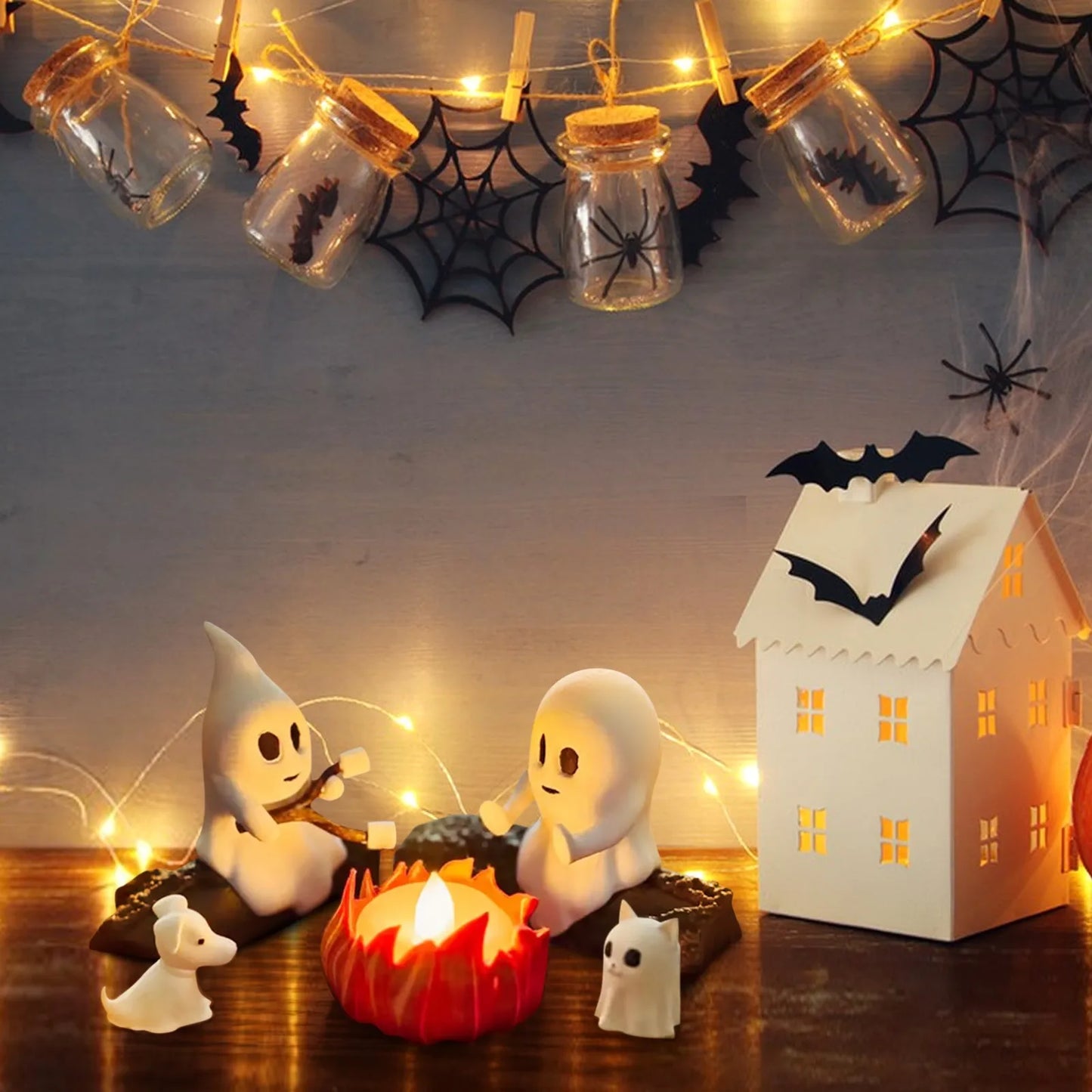 Halloween Ghost Bonfire Party Spooky Figurine