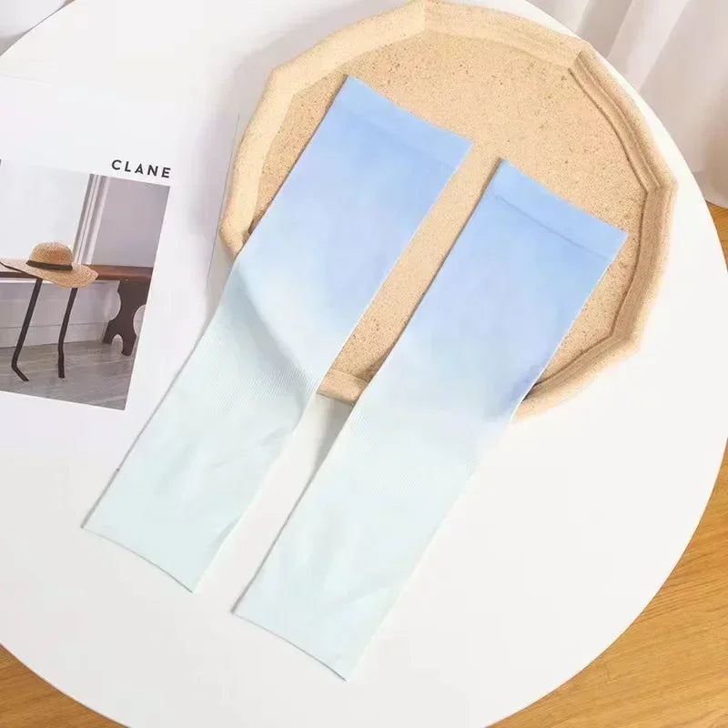 Colorful Gradient Ice Silk UV Sleeves