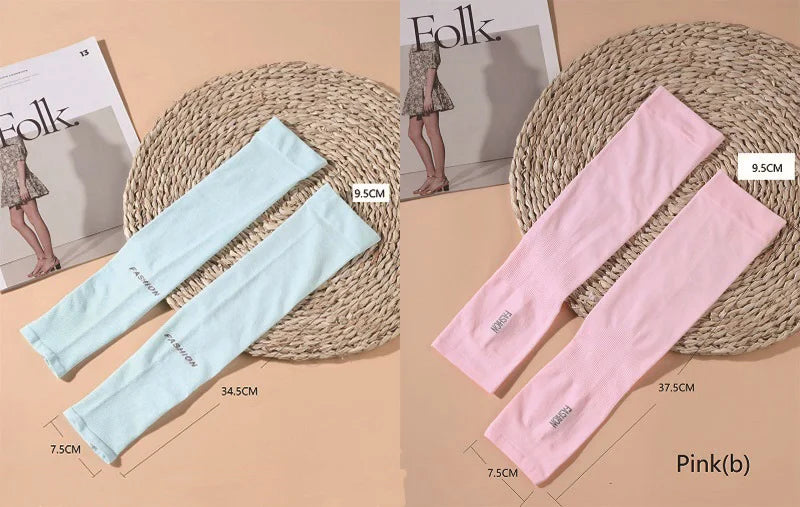 Cooling Ice Silk UV Cycling Sleeves
