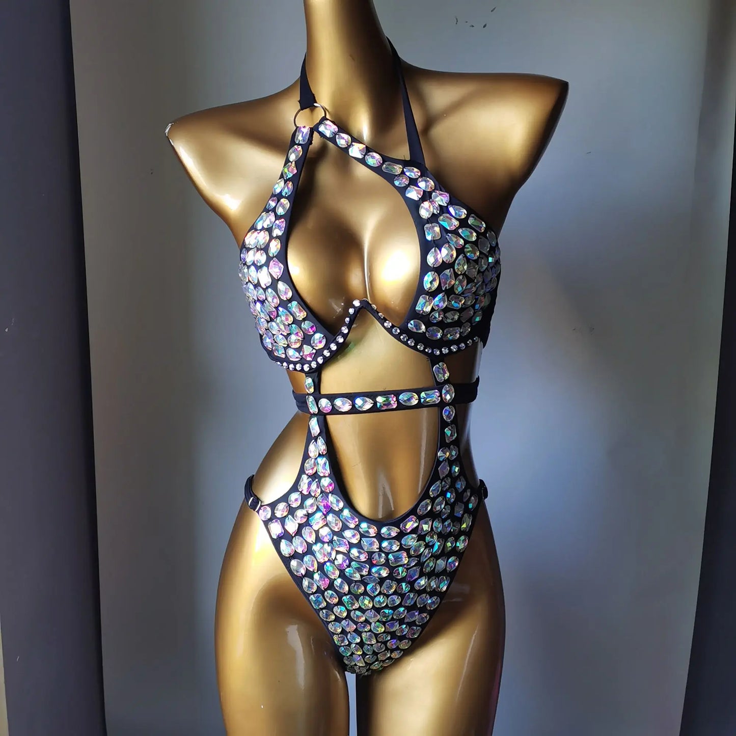 Luxury Diamond Crystal Bikini Set