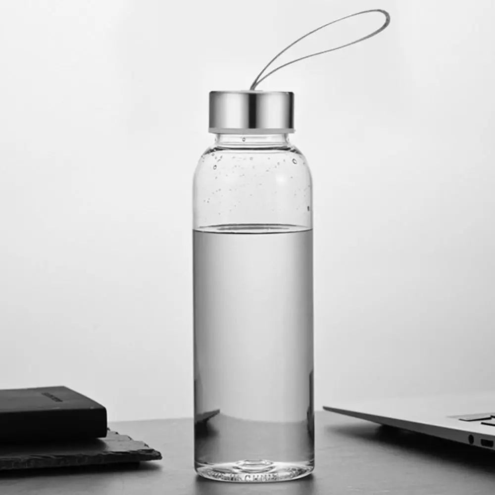 Transparent Plastic Water Bottle, Botella Agua Plástico Transparente