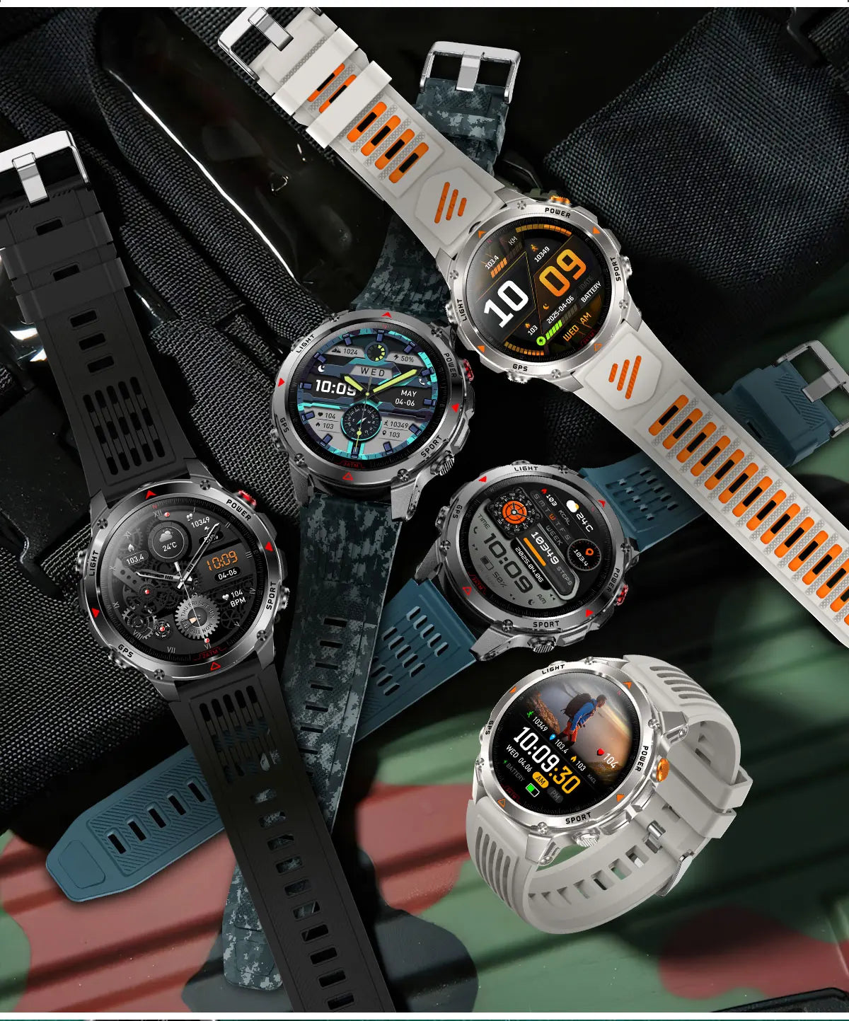 Premium AMOLED GPS Smart Watch, Reloj Inteligente GPS AMOLED Premium
