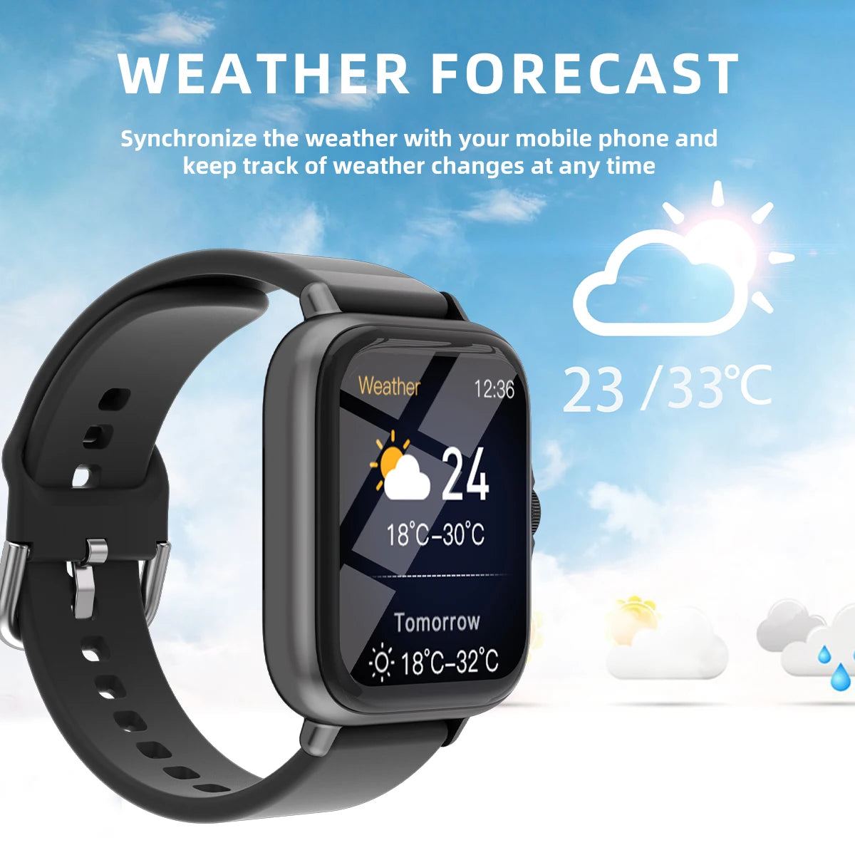 Waterproof Smart Watch Message Calling, Reloj Inteligente Impermeable Mensajes Llamadas
