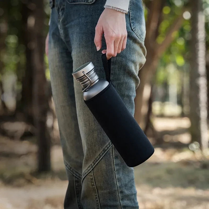 Titanium Water Bottle, Botella Agua Titanio