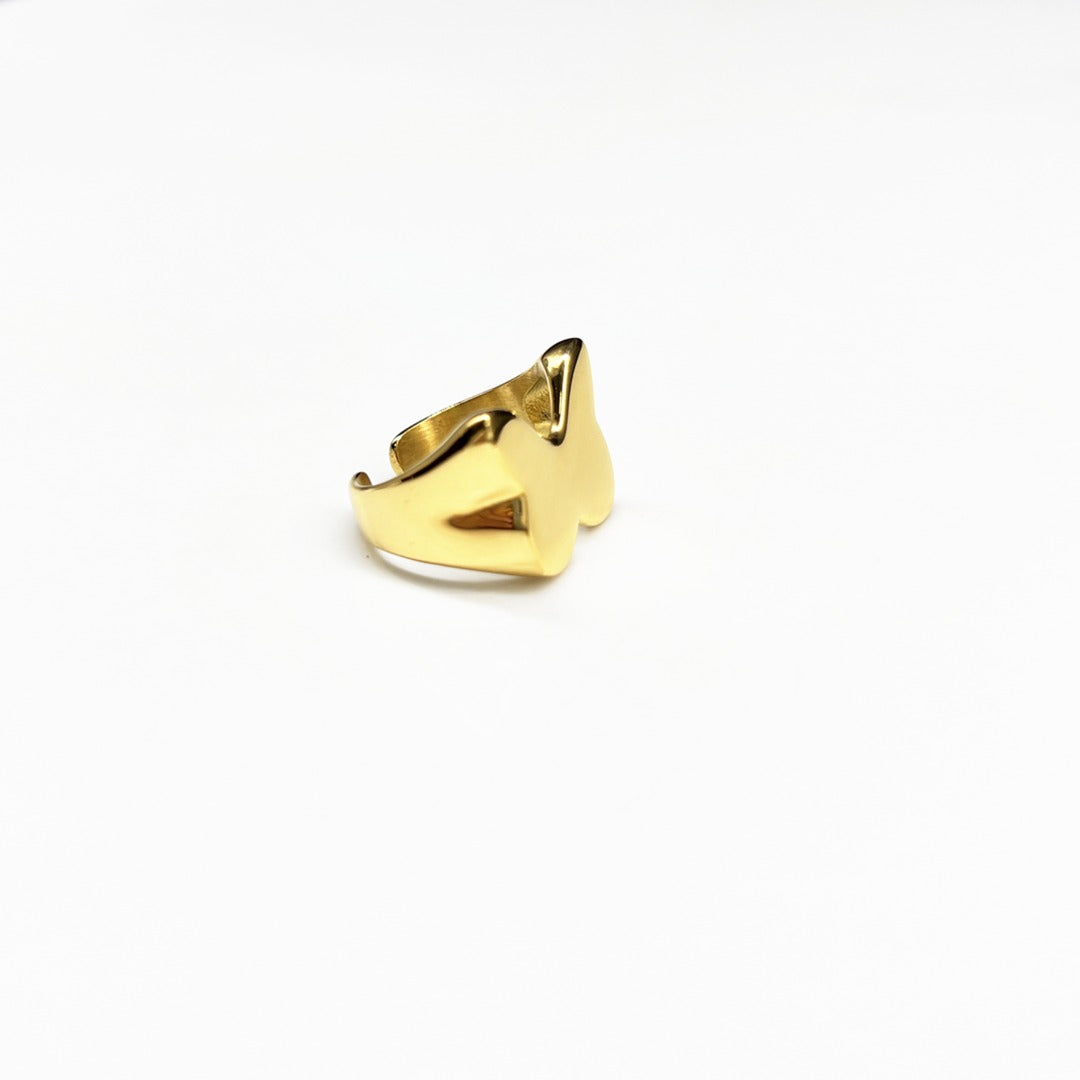 Gold Plated Logo Ring