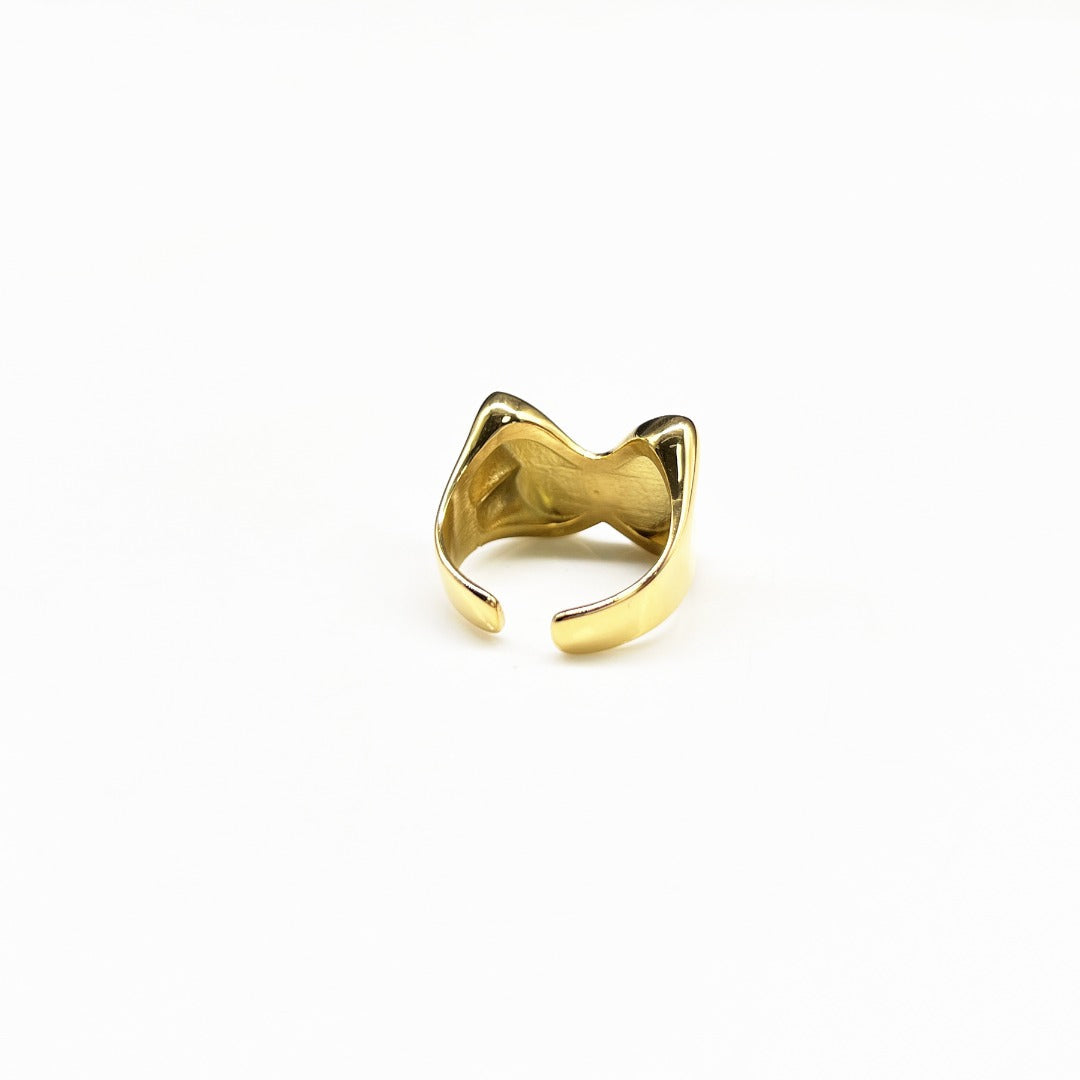 Gold Plated Logo Ring