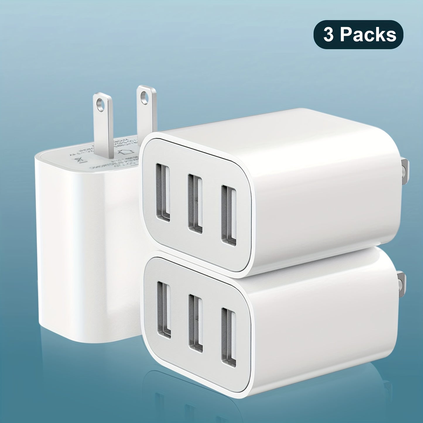 Rapid 3-Port USB Charger Cargador Rápido 3-Puertos