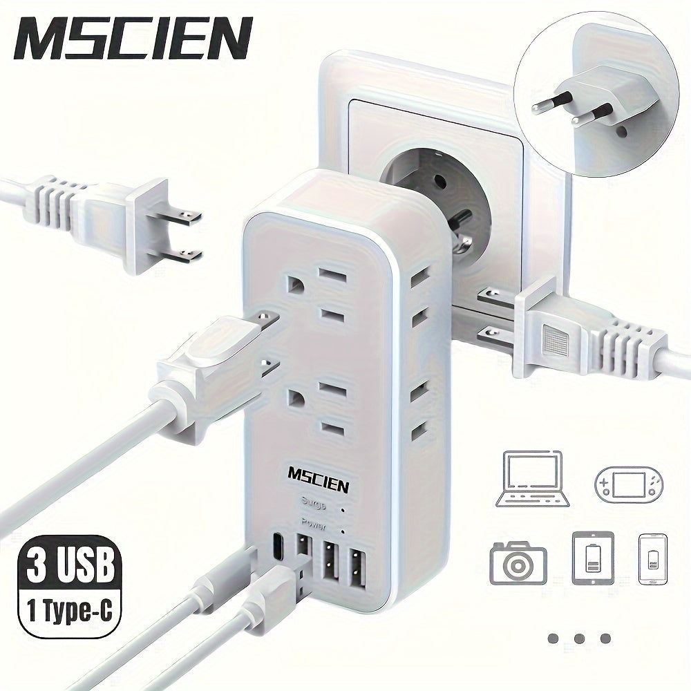 Multi-Port EU Adapter Adaptador Europa 4-Puertos