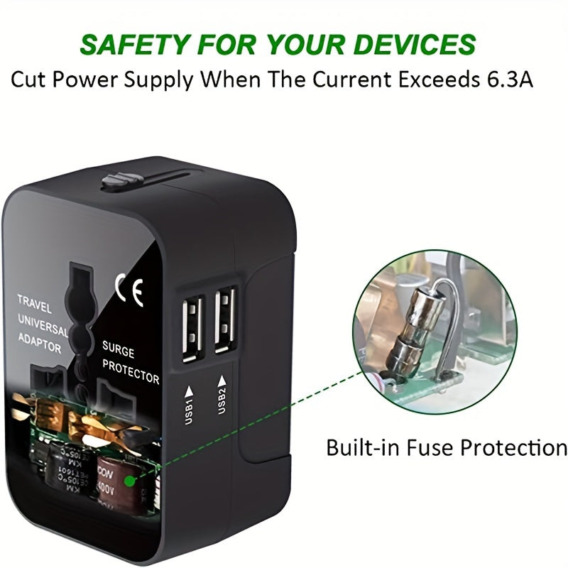 All-in-One Travel Adapter Adaptador Todo-en-Uno