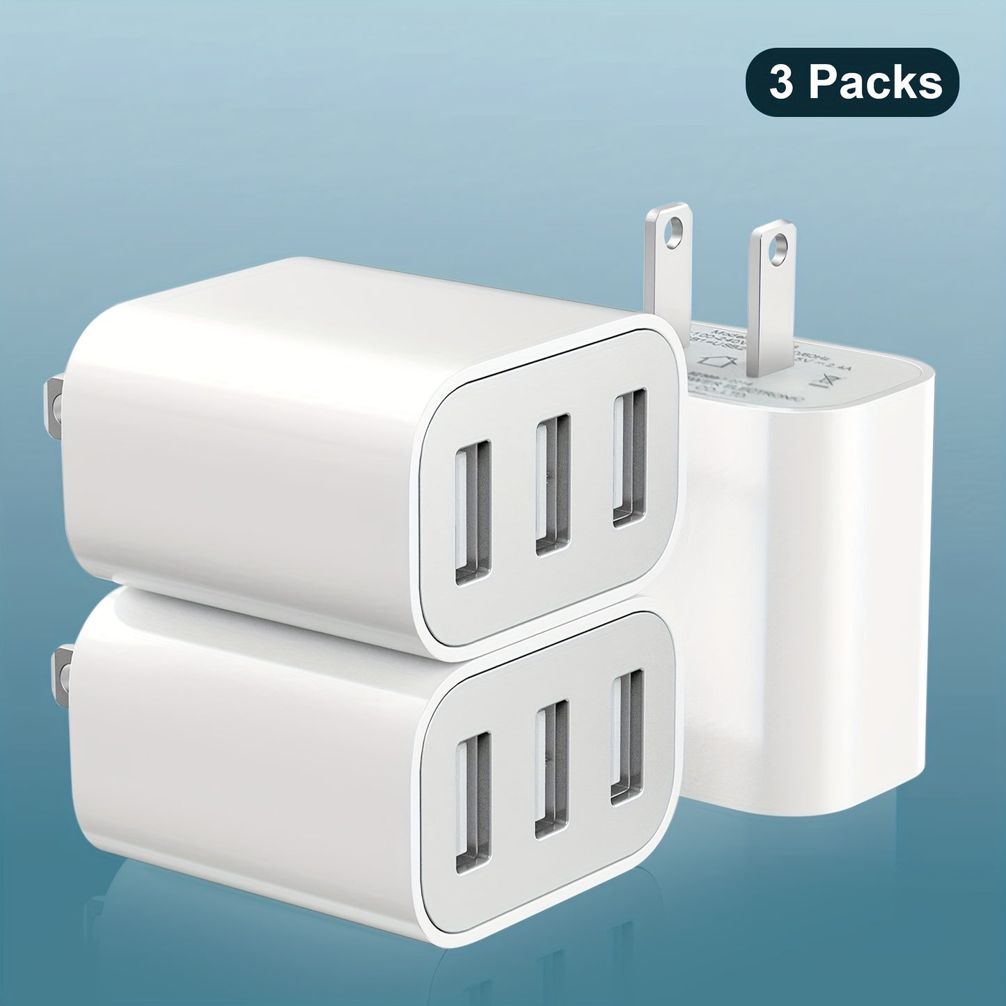 Rapid 3-Port USB Charger Cargador Rápido 3-Puertos