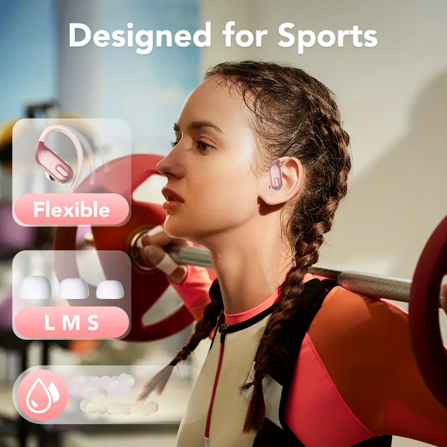 IKT Sport Earbuds Auriculares Deportivos 80H