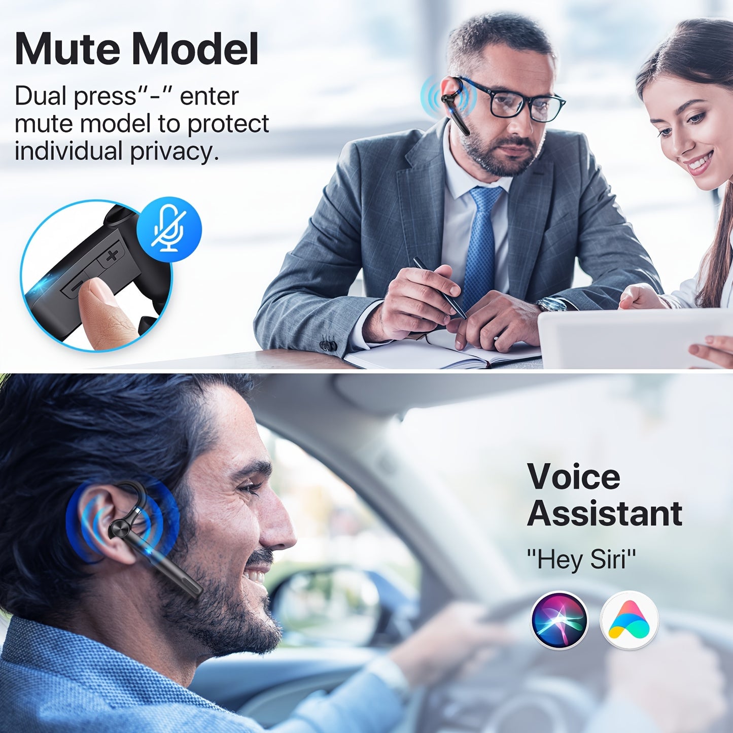 Business Wireless Headset Auriculares Negocios 50H