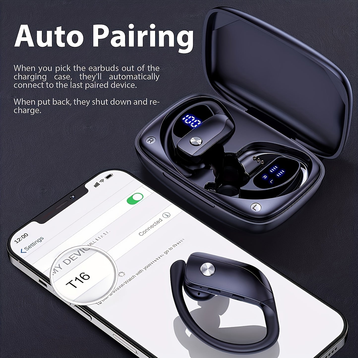 Surround Earbuds Auriculares Envolvente 48H
