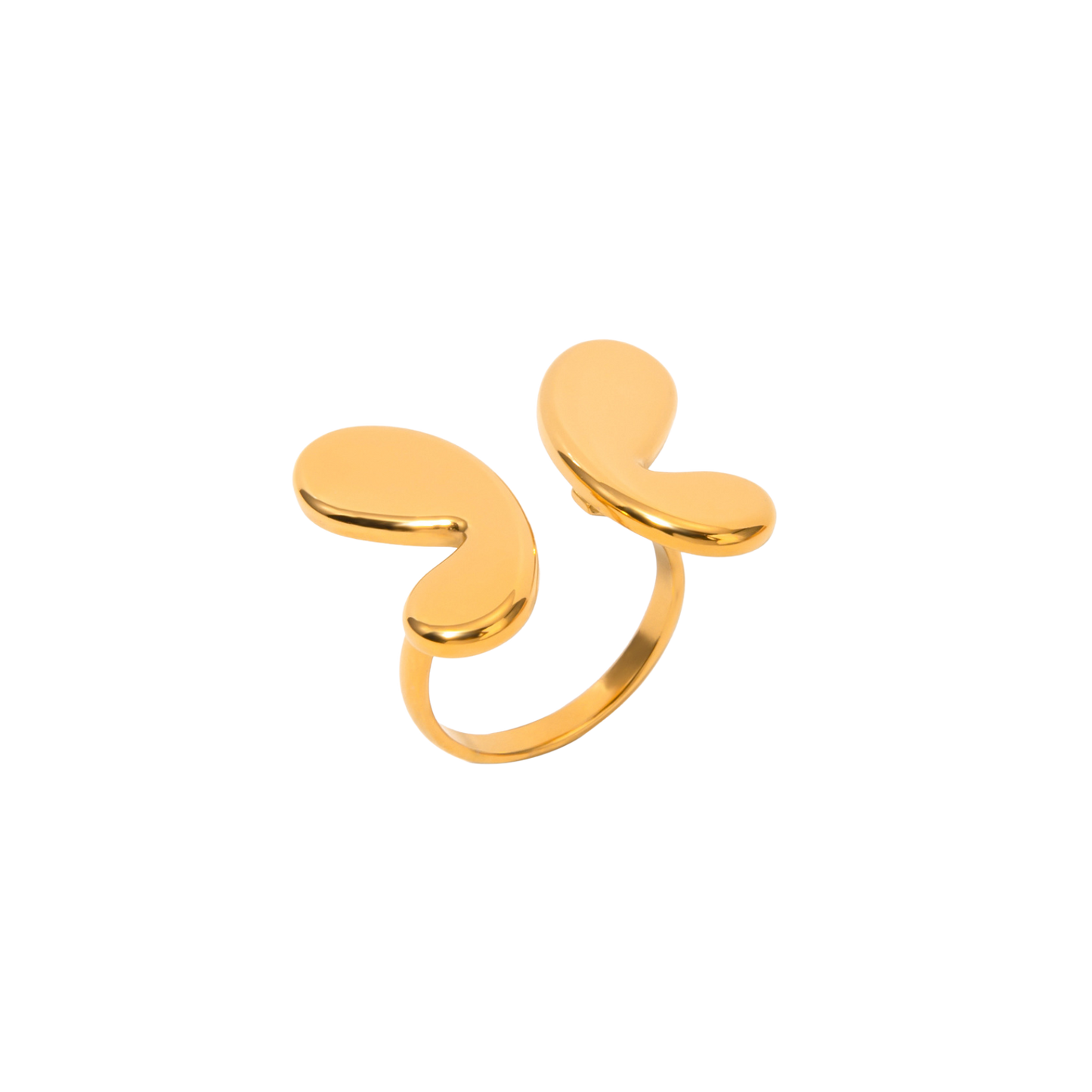 Gold Separate Butterfly Ring