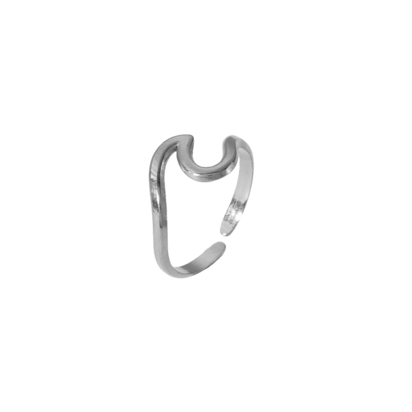 Silver Wave Ring