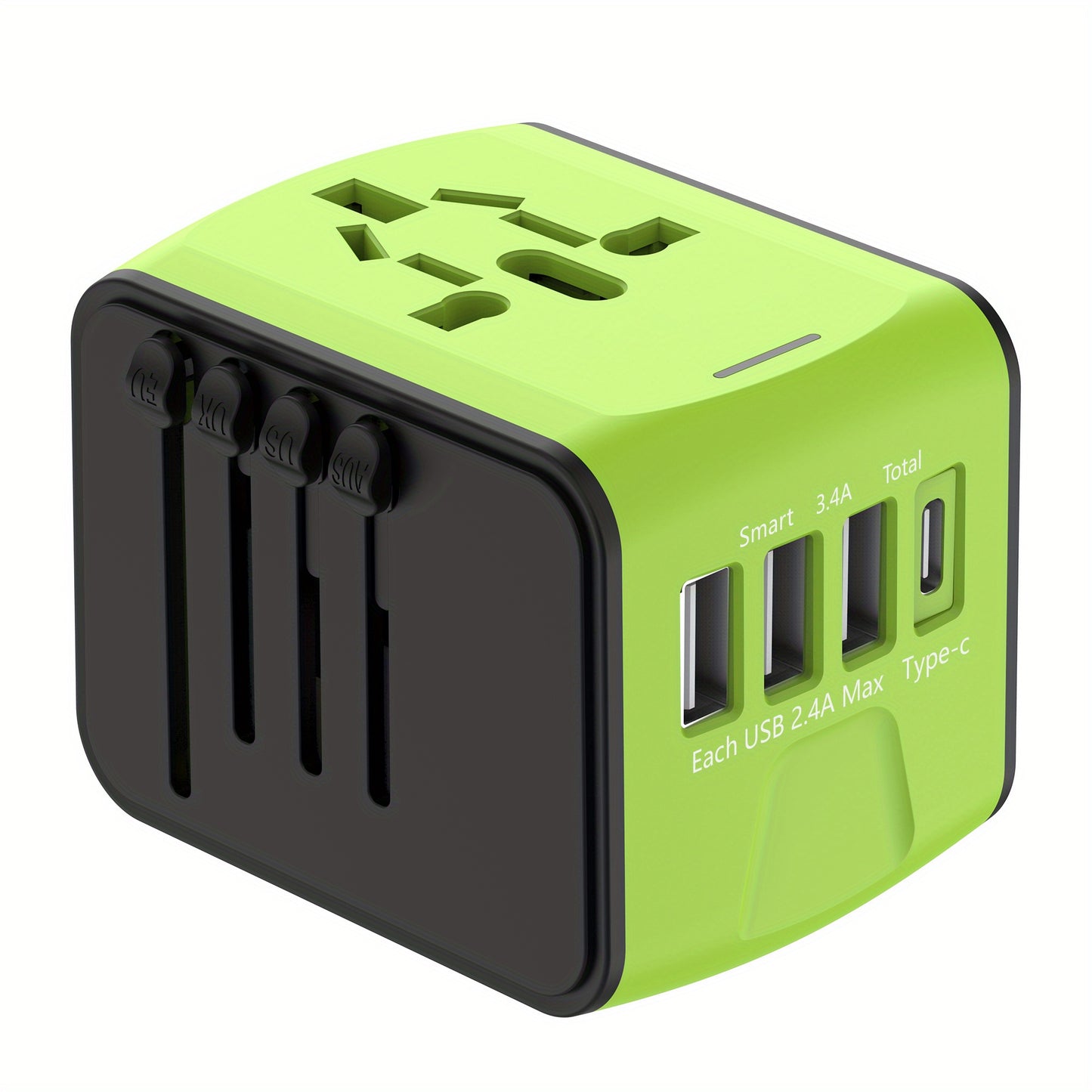 Premium Worldwide Adapter Adaptador Mundial Negro
