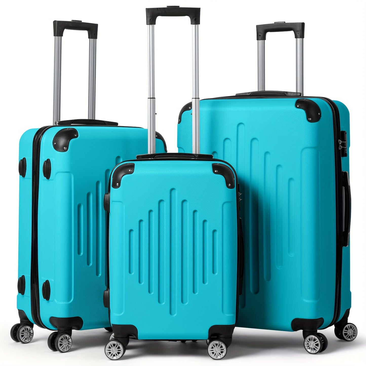 Butter Yellow Lightweight Suitcase Set, Juego Maletas Ligeras Amarillo Mantequilla