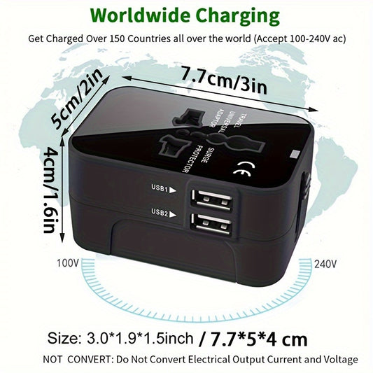 All-in-One Travel Adapter Adaptador Todo-en-Uno