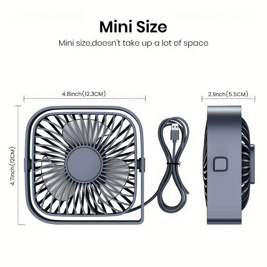 Silent USB Desk Fan 3-Speed