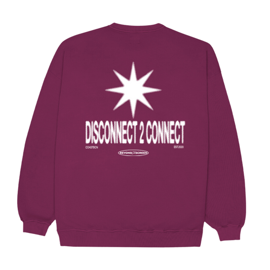 Purple Disconnect Sweatshirt