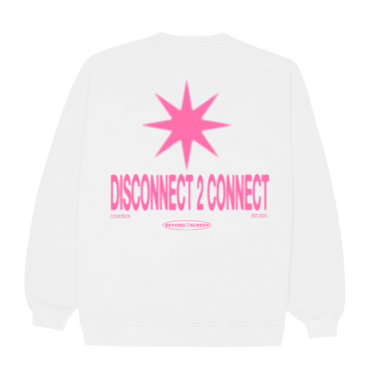 White Disconnect Sweatshirt