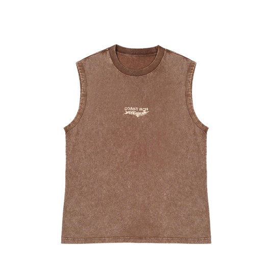 Brown Washed Tank Top