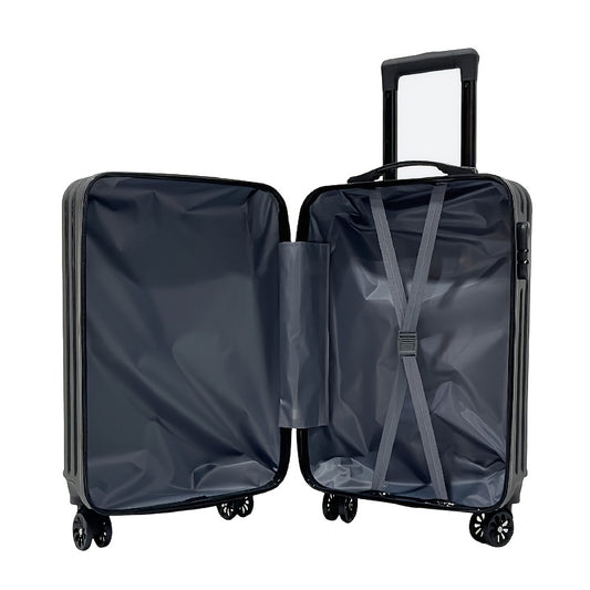 Striped Hard Shell Carry-On, Maleta Cabina Rayas Carcasa Dura