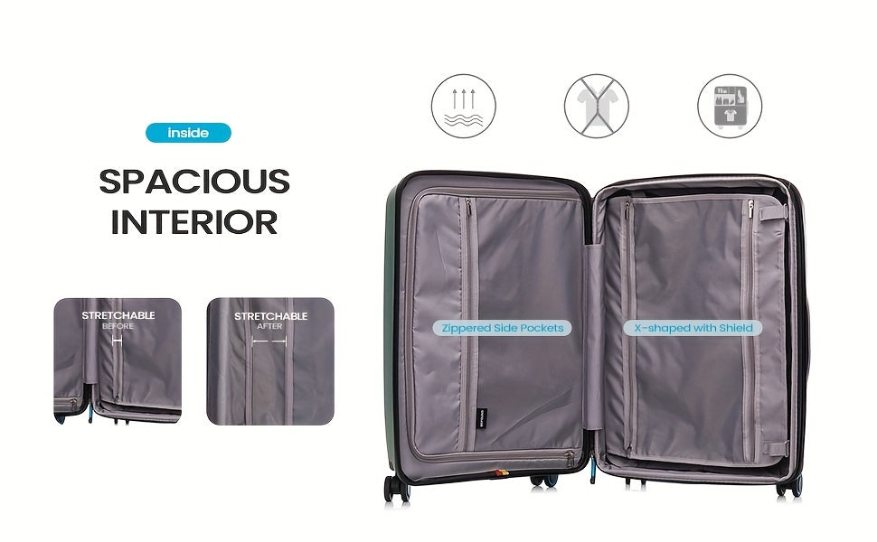 Befound Expandable Suitcase Set, Juego Maletas Expandibles Befound